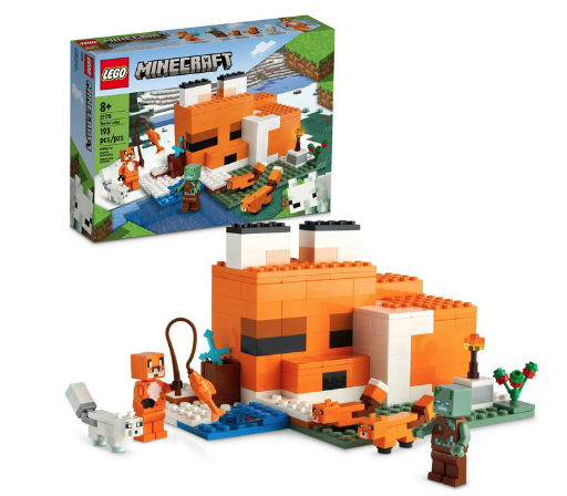LEGO Minecraft The Fox Lodge House 21178, 193 Pcs.