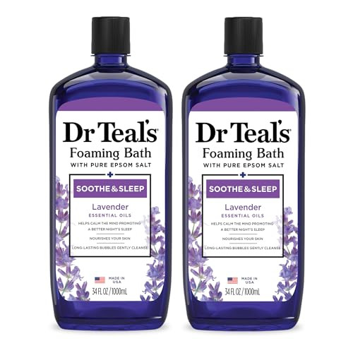 Dr Teal's Foaming Bath with Pure Epsom Salt (Lavender) 2-Pack 34-Oz
