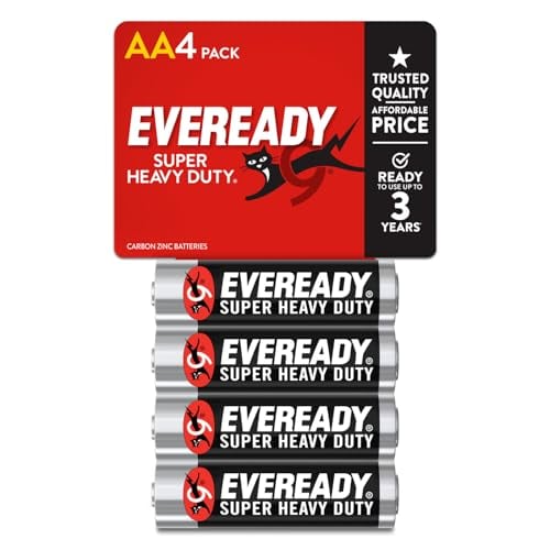 Eveready Super Heavy Duty Batteries 4-Count