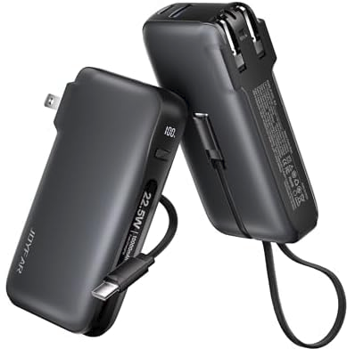 JOYFAR 10,000mAh 22.5W USB-C Powerbank with Cable & Plug