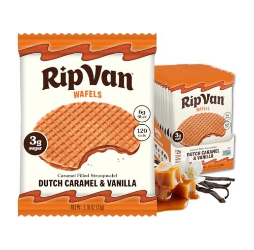Rip Van Wafels Dutch Caramel & Vanilla Stroopwafels 12-Count Deal