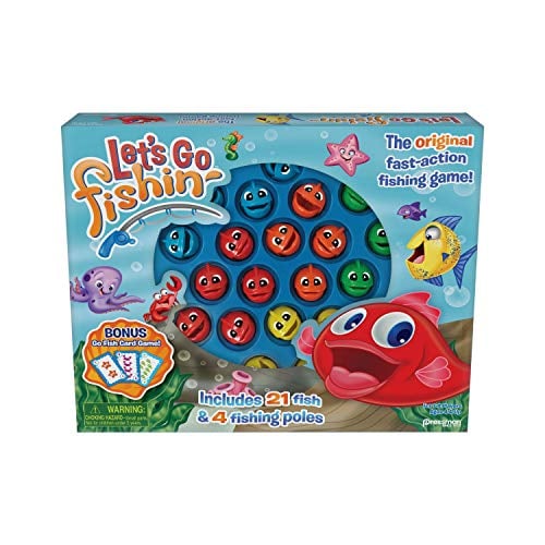 Pressman Let’s Go Fishin’ Combo Game with Go Fish Card Game