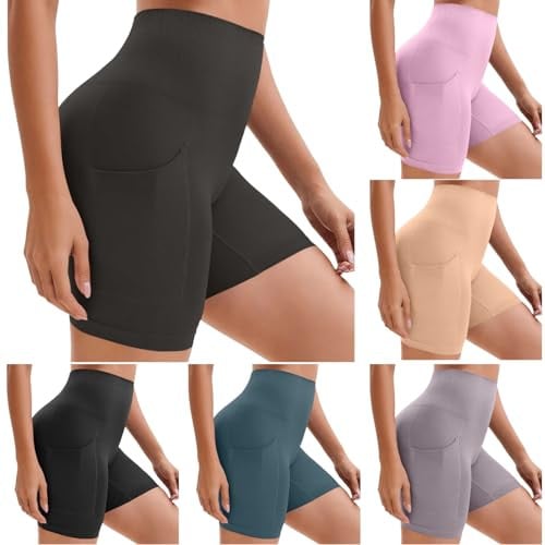 Women Workout Yoga Shorts with Pockets Deal
