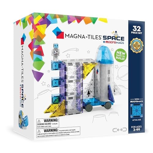 MAGNA-TILES Space 32-Piece Magnetic Construction Set