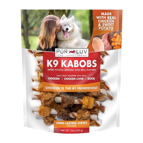 12-Oz Pur Luv K9 Kabobs Dog Treats (Chicken, Duck & Sweet Potato)