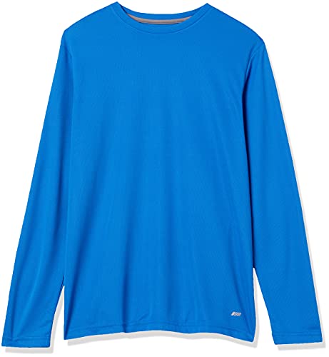 Amazon Essentials Men's Long Sleeve Moisture Wicking Performance Tech Workout Crew Neck T-Shirt Deal