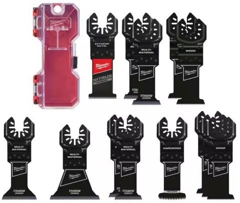 Milwaukee 13-Piece Combo (5PC OMT) and (8-Piece) w/ 1 NITRUS Oscillating Multi-Tool Blade Kit Deal