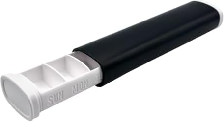 EZY DOSE Slide Pill Organizer Black