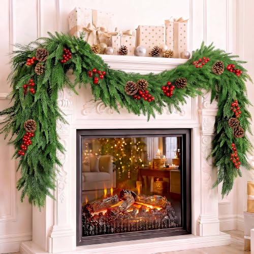 Christmas Garland Decorations, 1 or 2 Pack Deal