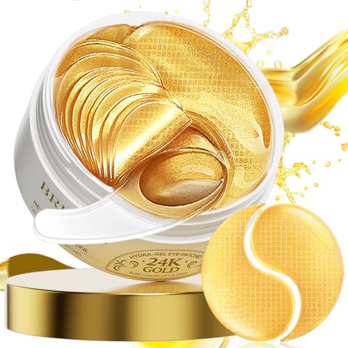 BREYLEE 24K Gold Eye Masks 60-Count Deal
