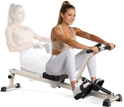 UPGO Rowing Machine Rower with 12 Adjustable Resistance