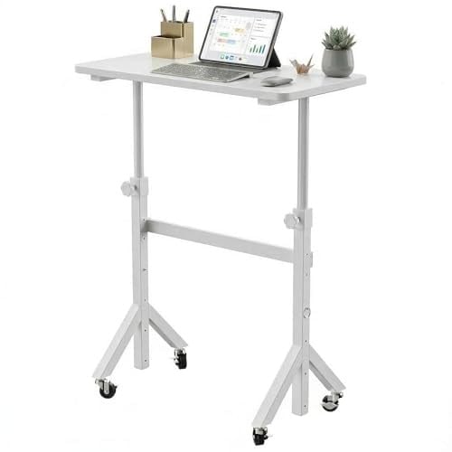 HHuanuo Mobile Adjustable Heights Standing Desk 32"