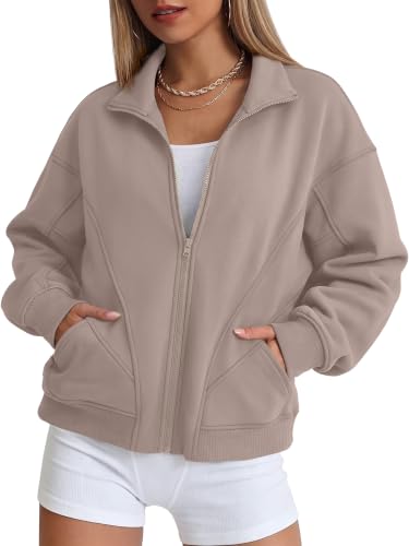 Women's Zip Up Oversized Fleece Jacket