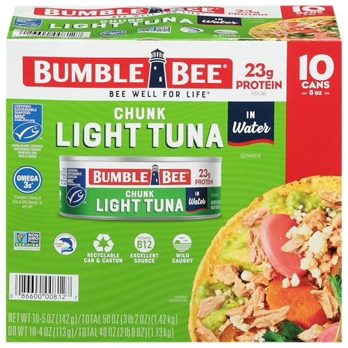 Bumble Bee Chunk Light Tuna In Water 10-Pack