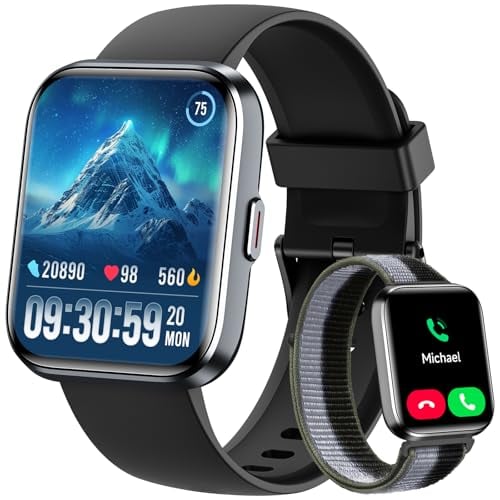 Smart Fitness Tracking Watch with 2 bands, calling, and Alexa Deal