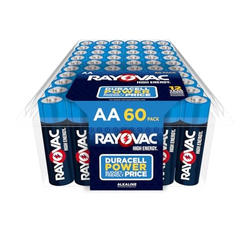 Rayovac AA Batteries, Double A Battery Alkaline, 60 Count Deal