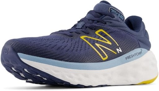 New Balance Men's Fresh Foam X 840 V1 Running Shoe Vintage Indigo/Ginger Lemon/Chrome Blue