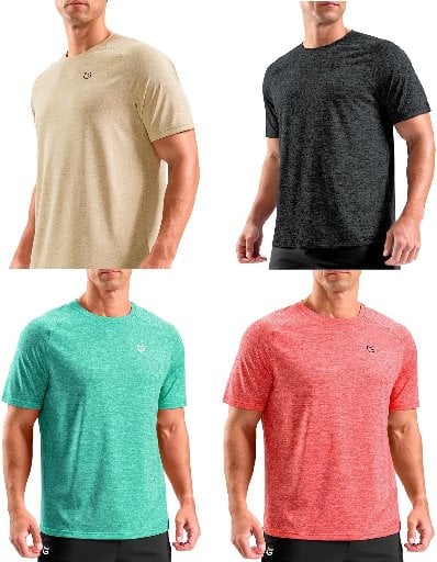 G Gradual Men's Workout Dry Fit Athletic Performance Moisture Wicking Lightweight T-Shirts Deal
