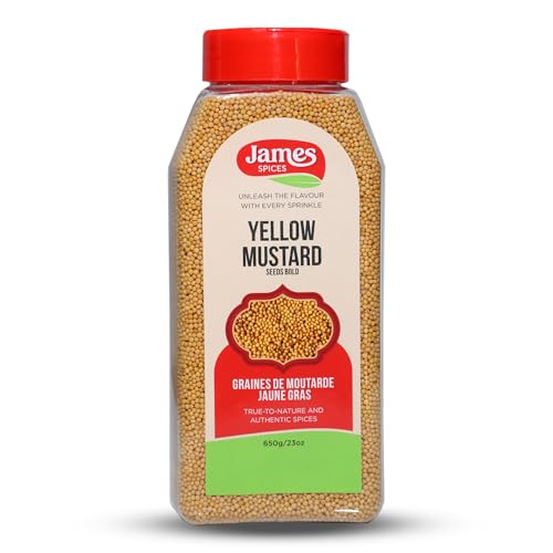 James Spices Inc. Yellow Mustard Bold Seeds, 23 oz