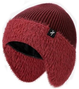 Winter Fleece-Lined Beanie with Earflaps