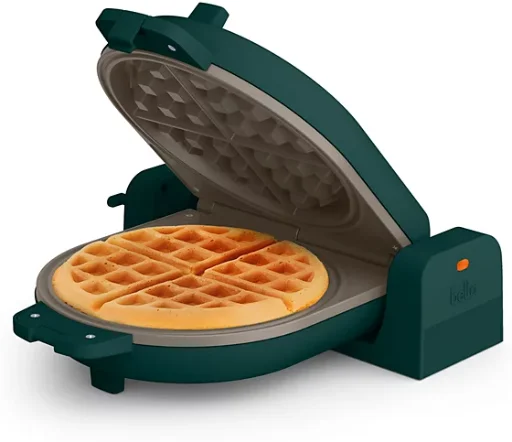 Bella Flip-N-Store Ceramic Waffle Maker Forest Green