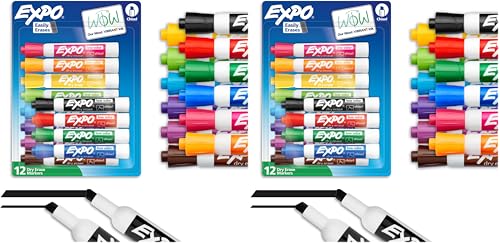 EXPO Dry Erase Markers, Assorted Colors, Chisel Tip (24-Pack) Deal