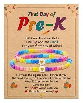 Back to School Bracelets PreK, 1st Grade, and 2nd Grade