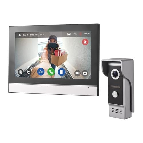 WiFi Video Intercom Doorbell Camera System with Monitor Wireless