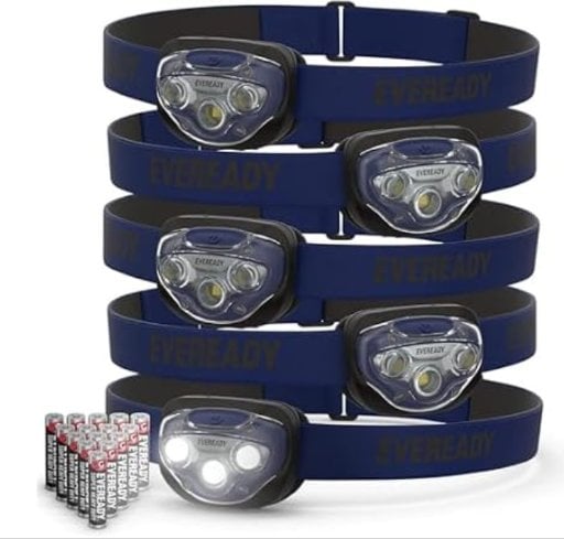 EVEREADY LED Headlamps Pro200 5-Pack Deal