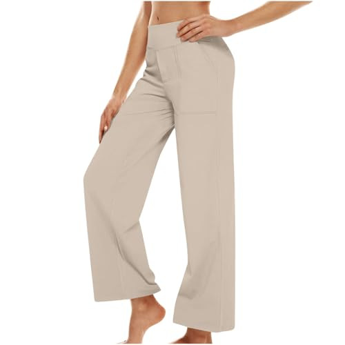 High Waisted Casual Wide Leg Work Dress Pants