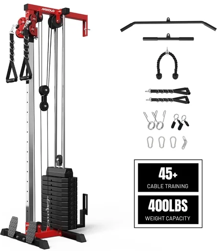 Mikolo Cable Crossover Machine with 118LBS Weight Stack
