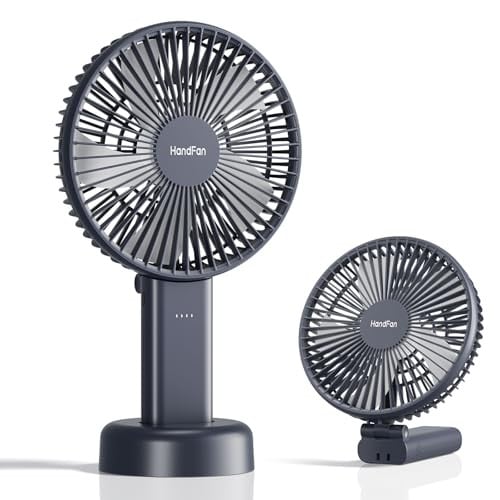 HandFan 6.5" 4000mAh 180° Foldable 6-Speed Handheld Fan