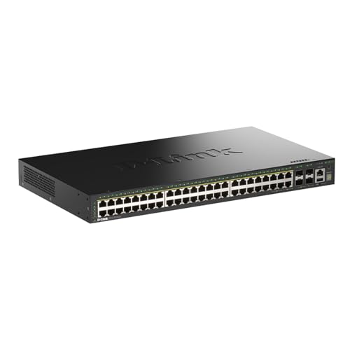 D-Link DGS-1530-52P Stackable Smart Switch 48 Ports 1G PoE+ 370W + 4 Ports 10G SFP+ Deal