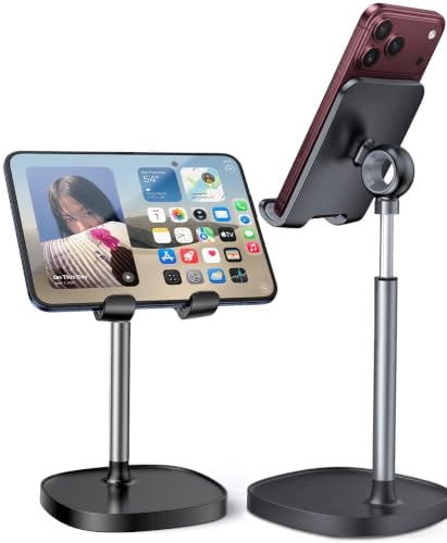 LISEN Adjustable Cell Phone Stand for Phones & Tablets 4-10"