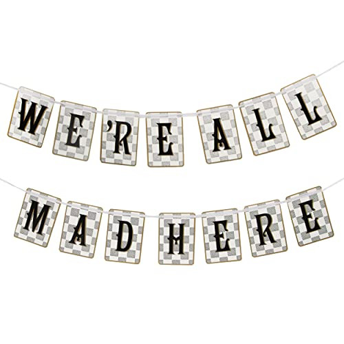 10' Alice in Wonderland Mad Hatter Double-Sided Garland