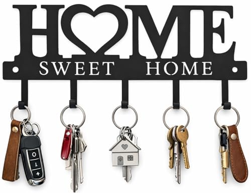 Conwithna Sweet Home 9.8" Metal Key Holder Hooks Organizer Deal