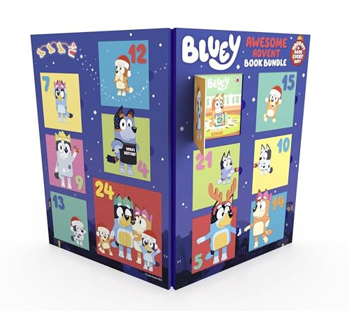 Bluey: Awesome Advent Calendar Book Bundle 24 Mini-Books