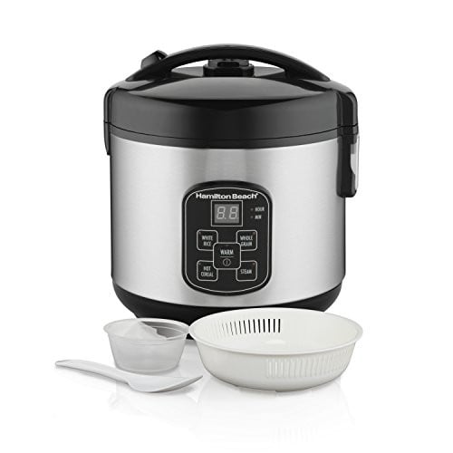 Hamilton Beach Digital Programmable Rice Cooker & Food Steamer, 8 Cups Cooked Deal