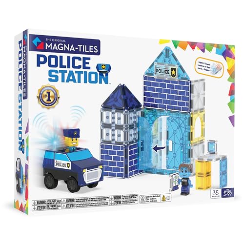 MAGNA-TILES Police Station 35-Piece Magnetic Construction Set Deal