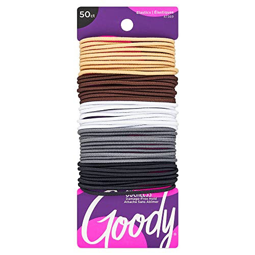 Goody Ouchless Elastic Hair Ties 50-Count