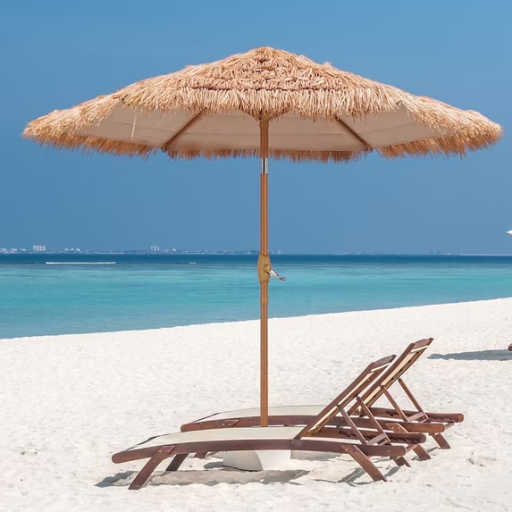 Ainfox 7.5' Thatched Tiki Patio Umbrella