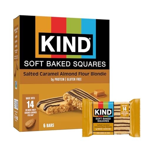 KIND Soft Baked Squares 6-Count (Salted Caramel Almond Flour)
