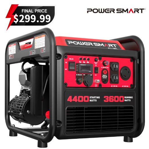 PowerSmart 4400W Peak Gas Inverter Generator