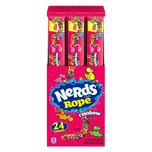 Nerds Rope Candy, Rainbow (Pack of 24)