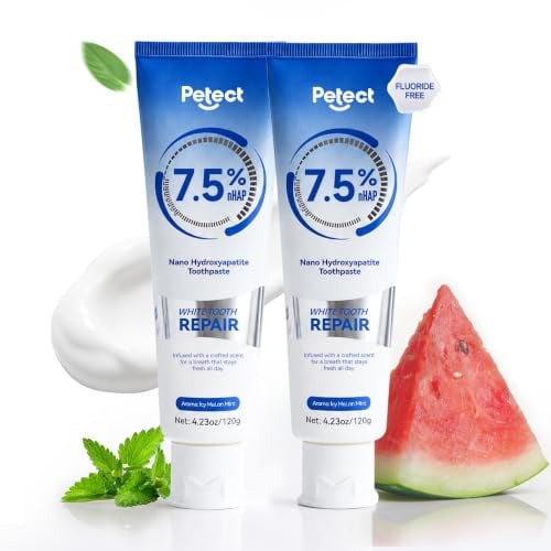 PETECT 7.5% Nano Hydroxyapatite Toothpaste for Remineralizing, ICY Melon Mint, 4.23 oz