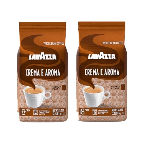 Lavazza Crema E Aroma Whole Bean Coffee Blend 2-Pack 2.2-Pound Deal