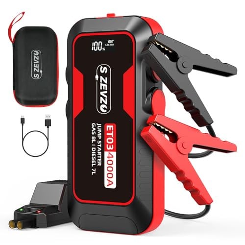 S ZEVZO ET03 4000A Car Jump Starter/Power Bank Deal
