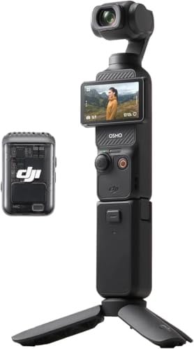 DJI Osmo Pocket 3 Creator Combo 3-Axis Stabilized 4K Vlog Camera, Gray Deal