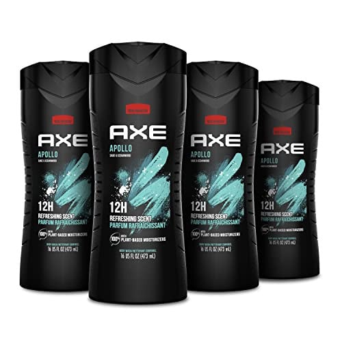 Axe Apollo Body Wash (Sage & Cedarwood) 4-Ct 16-Oz Deal