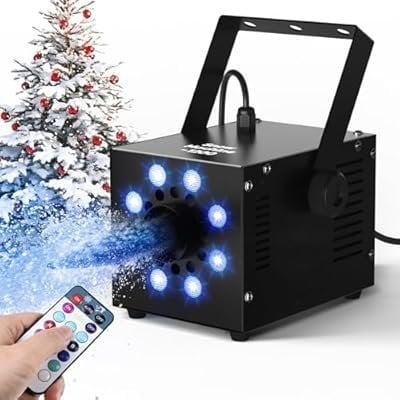 1200W Snow Maker With LED And Remote Control Deal